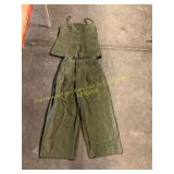 Women s 2 piece linen set pants sz 2 top Sz M