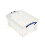 4ct Really Useful Box 9L Storage with Clip Lock
