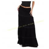 White Forever 21 Tiered Lace Maxi Skirt S