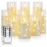 Homemory 9 Pcs Flameless Candles, Ivory