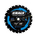 CRALY 7-1/4" Wood Saw Blade, 5/8" Arbor