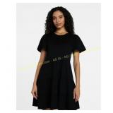 Red XL Time and Tru Women s Cotton Swing Dress