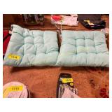 2ct teal seat cushions