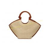 Time and Tru Knot Handle Tote Handbag, Natural