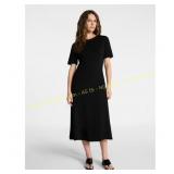 Time and Tru Seamed Cotton Midi Dress size S