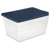Sterilite 56-Qt Stackable Storage Box, Blue