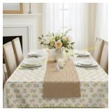 Easter Block Print Tablecloth 60"x84"