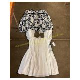 Long sleeve blouse Sz XXXL & puff mini dress Sz XL