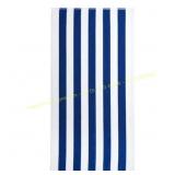 Mainstays Cabana Stripe Beach Towel, Cyan Blue