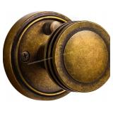 Antique Brass Privacy Door Knob with Lock