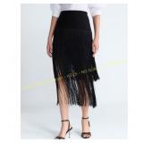 Devil Wears Prada Scoop Fringe Skirt, Sz 14