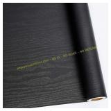 Abyssaly Black Wood Wallpaper 35.6" x 196"