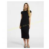 S No Boundaries Midi Dress Cap Sleeves