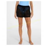 No Boundaries Crochet Shorts Coverup size S