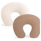 Konssy 2 Pack Nursing Pillow Covers, Beige