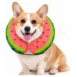 MIDOG Soft Inflatable Dog Cone, red tinsels.