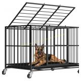 Heavy Duty Dog Crate, Steel Escape Proof