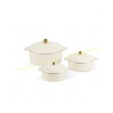 Thyme & Table 3-Piece Ceramic Casserole Set