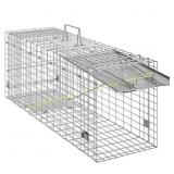 Live Animal Cage Trap 31x10x12in, Cat Trap