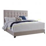 King Dolante Upholstered Bed Beige - Ashley (no ma