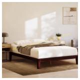 Nectar Bamboo Platform Bed Queen Walnut 12"
