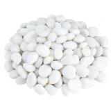 River Rocks 40lb White Pebbles for Plants
