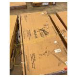 Ashley Signature Desk: Brown/Black Top ( damaged)