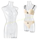 Briwooody Clear Female Mannequin Torso