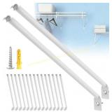 12-Pack Wire Shelving Brackets, 18.7" long