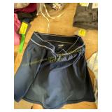 XS navy skirt & Xs light blue dress