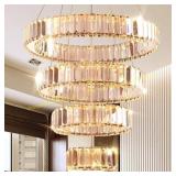 4 Rings LED Chandelier for Dining Room