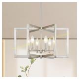 Brushed Nickel 6-Light Chandelier