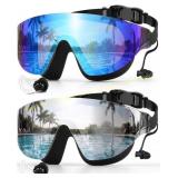 Zoomsnail Swim Goggles 2 Pack: Rimless View