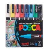 POSCA 8-Color Paint Market Set, Pc-3M Fine