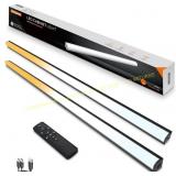 Under Cabinet Lights 2 Pack USB LED Black 60cm