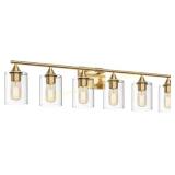 Gold Vanity Light, Brushed Brass Sconce