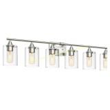 Brushed Nickel 6-Light Vanity Light