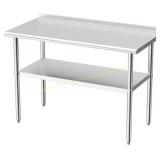 Derro Stainless Steel Prep Table 24x48, NSF