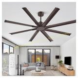 ZMISHIBO 72" Ceiling Fan with Remote