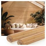 Juexica 2 Pcs Bamboo Wall Panel 48x96