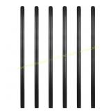 GeilSpace 6 Pack 3/4" Black Metal Pipe Set