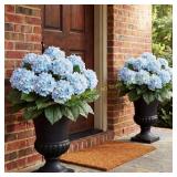 Hotop Hydrangea Artificial Flower Bush Blue