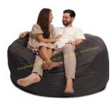 Ultimate Sack 6ft Bean Bag Ottoman Only White