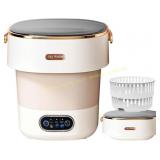 Portable Washing Machine, Mini 16L Spin Beige