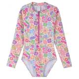Gottex Girls Zip Front One Piece Swimsuit