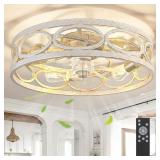 G-SAFAVA 20" Ceiling Fan with Lights