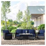 3-Piece Wicker Patio Furniture Set