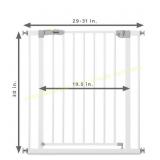 hauck Open N Stop Pressure Gate 29-31" White