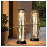 TRIROCKS Solar Lanterns 2-Piece Outdoor