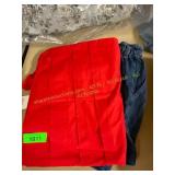 M red u neck mixy dress & S Jean shorts